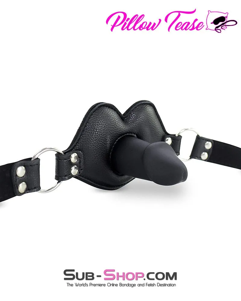 2416M      Addick-tive Black Padded Panel Penis Gag