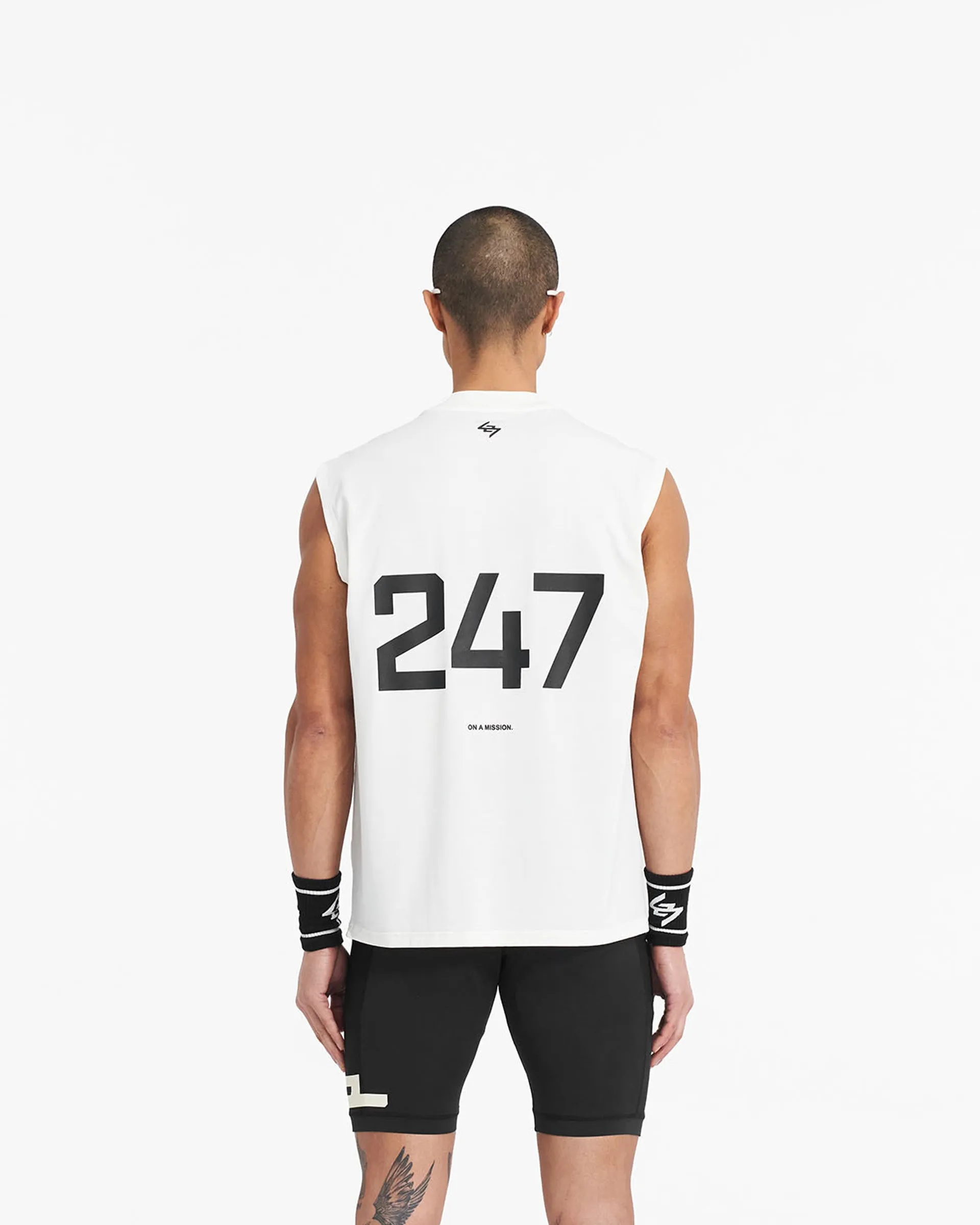 247 Oversized Tank - Flat White