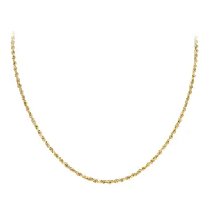 24" 4.4mm Diamond Cut Rope Chain