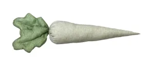 24" Natural Linen Stuffed Carrot