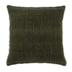 24x24 Lina Linen Pillow, Avocado