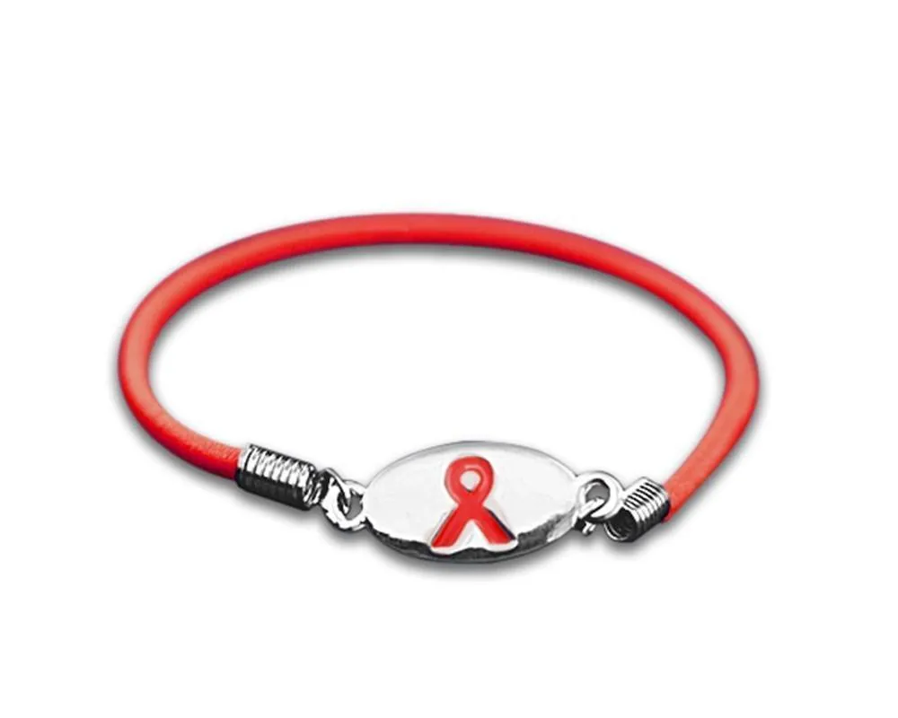 25 AIDS HIV Awareness Stretch Bracelets