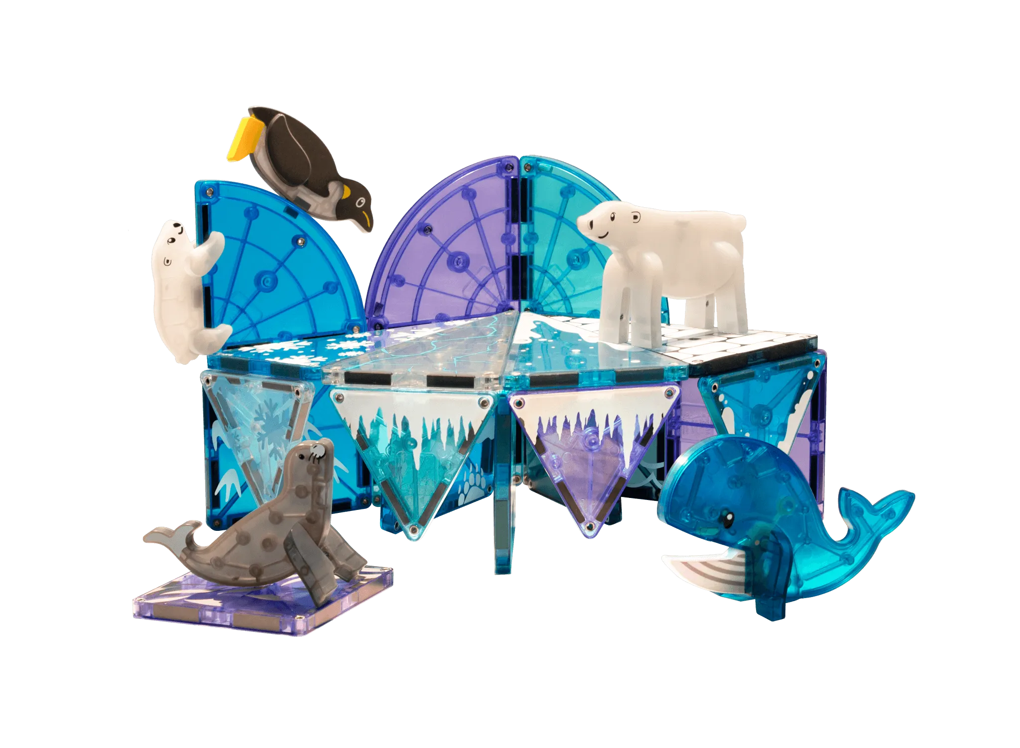 25 PC Magnatiles Arctic Animals