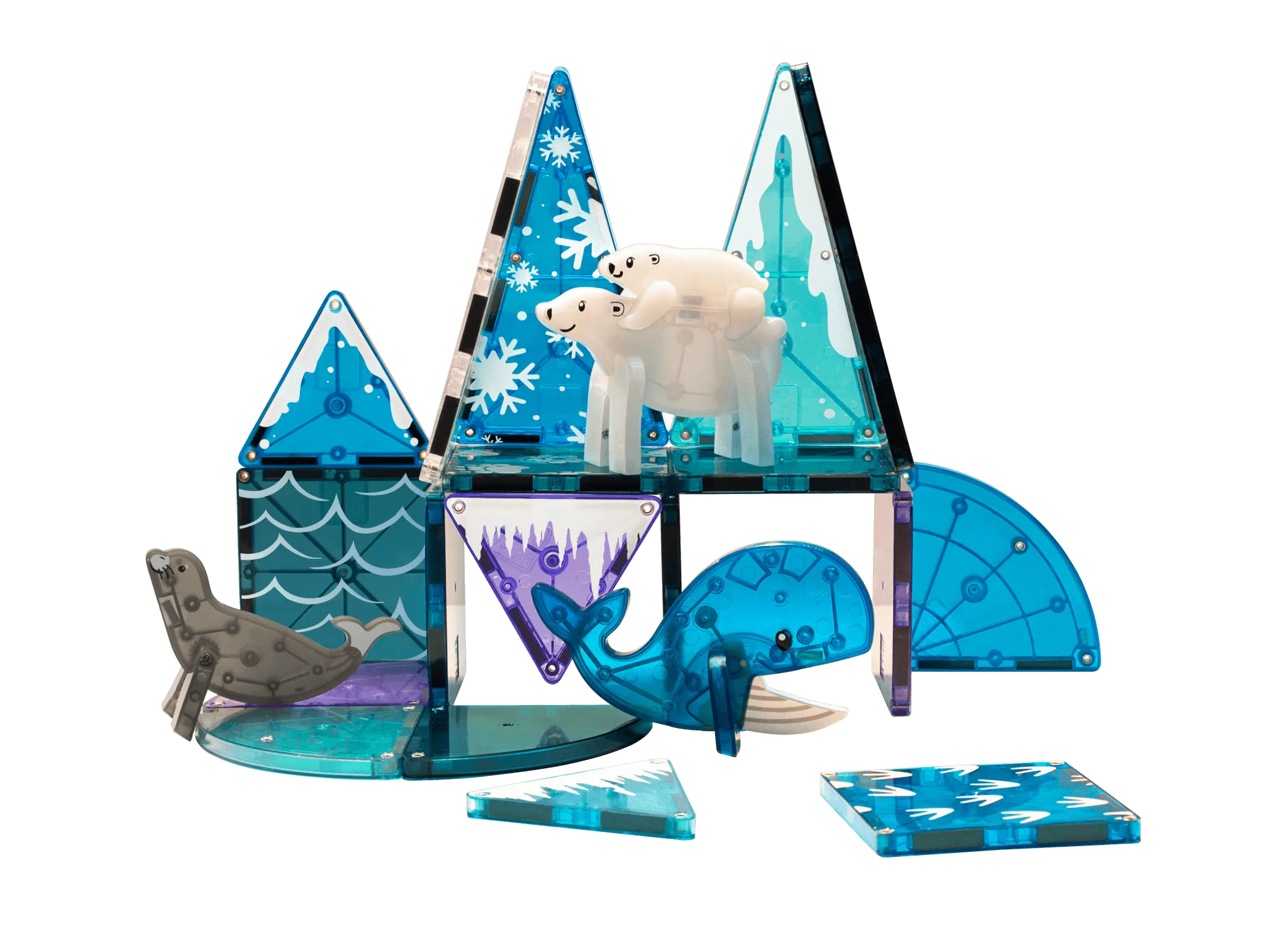 25 PC Magnatiles Arctic Animals