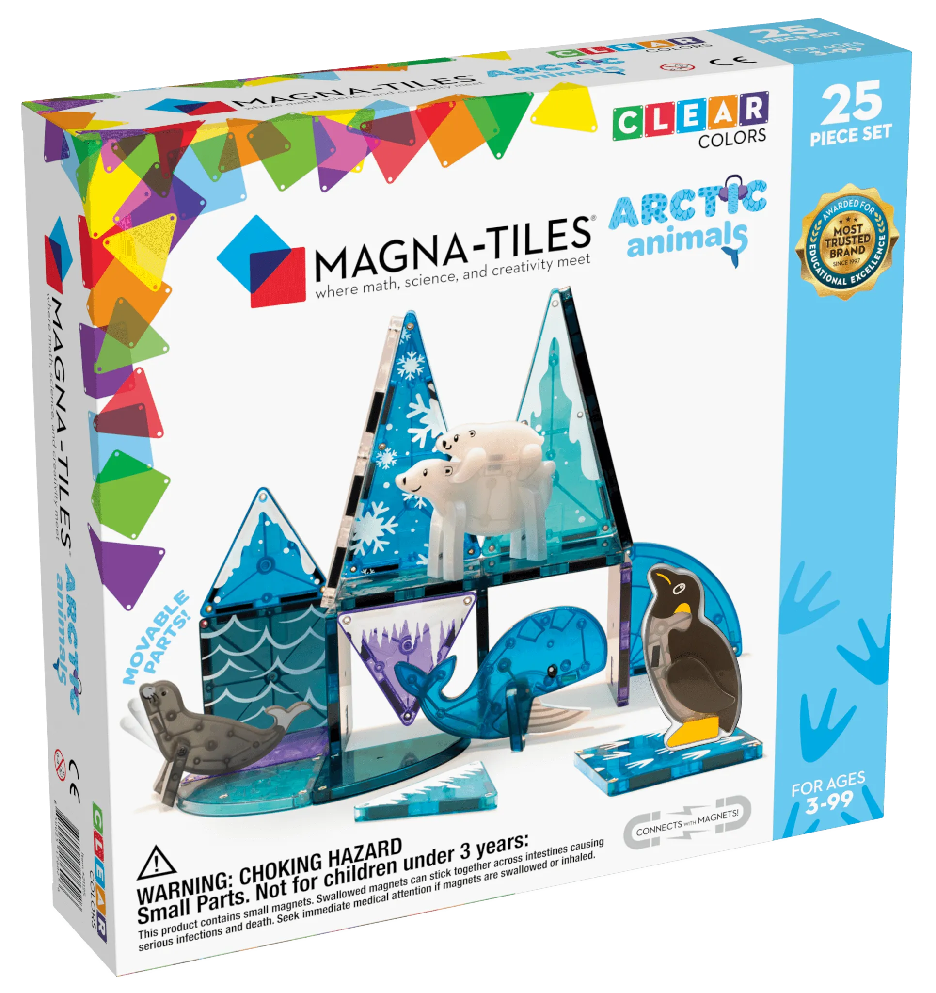 25 PC Magnatiles Arctic Animals