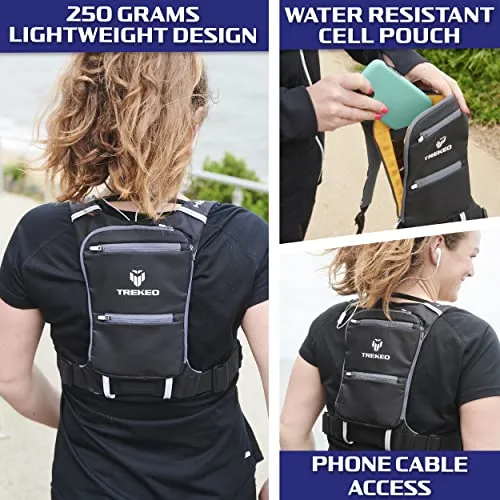 250g Lightweight Slimline Mini Running Backpack 28 to 41 Inch Men & Women