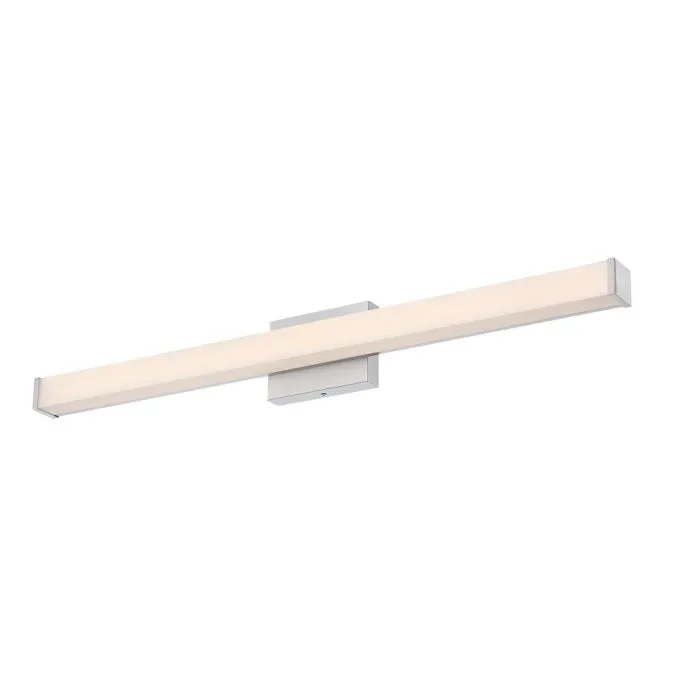 25W Dermot 1 Light LED Wall Fixture, Brushed Nickel Finish