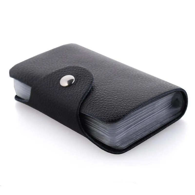 26 slot, Genuine leather business card case bag credit card holder