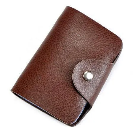 26 slot, Genuine leather business card case bag credit card holder