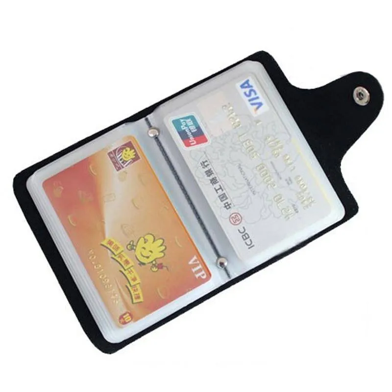 26 slot, Genuine leather business card case bag credit card holder