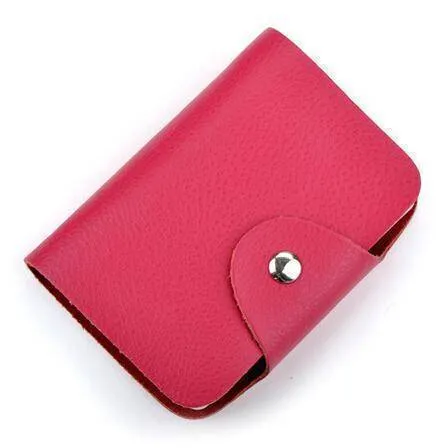 26 slot, Genuine leather business card case bag credit card holder