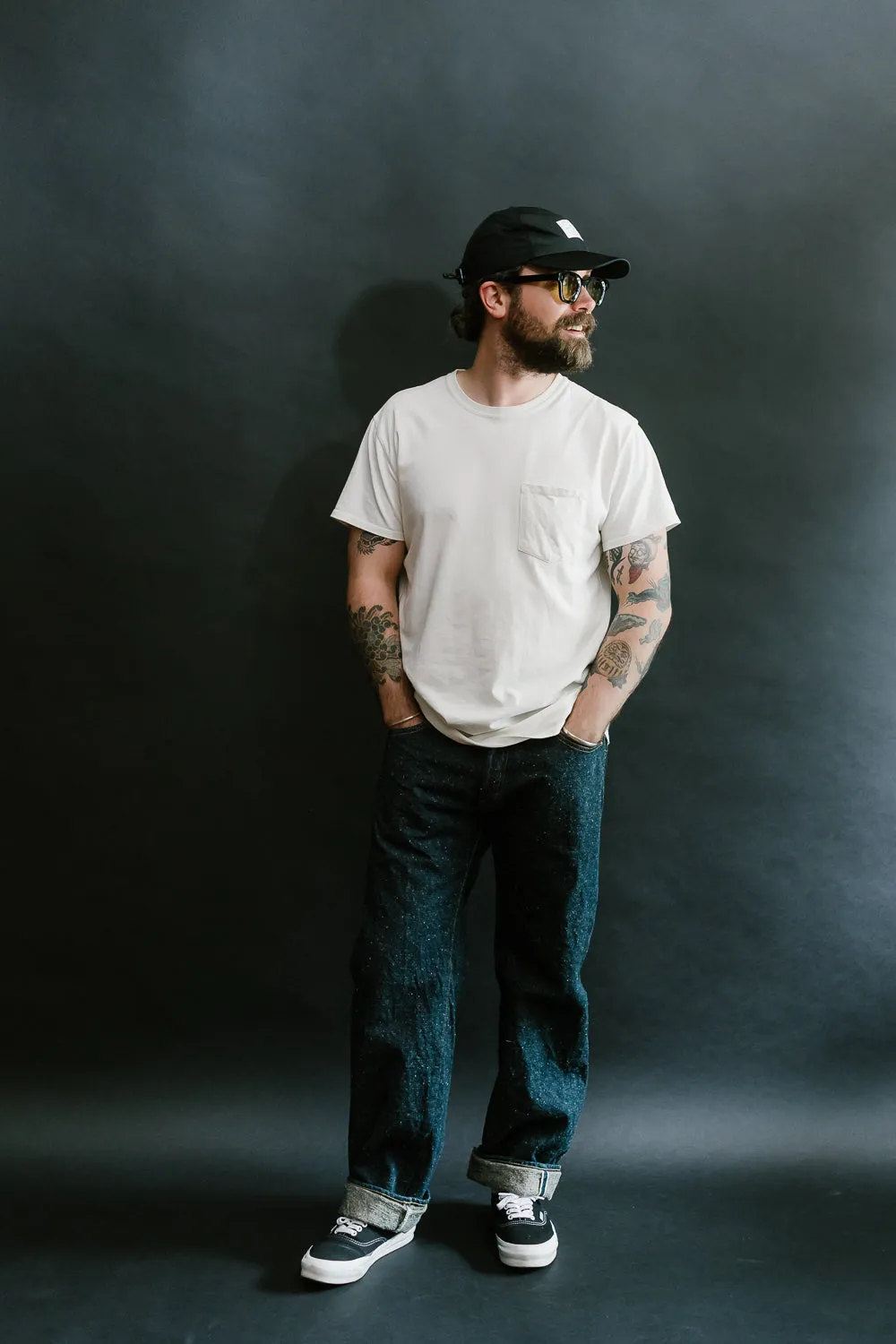 266-CCD - 15oz "Crushed Concrete" Selvedge Denim - Relax Straight Fit