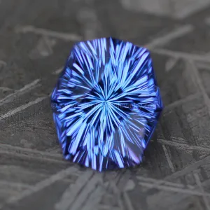 2.8 Carat Blue/Purple Tanzanite Octagon/Cushion - 9.7x8.2mm - Fantasy Cut