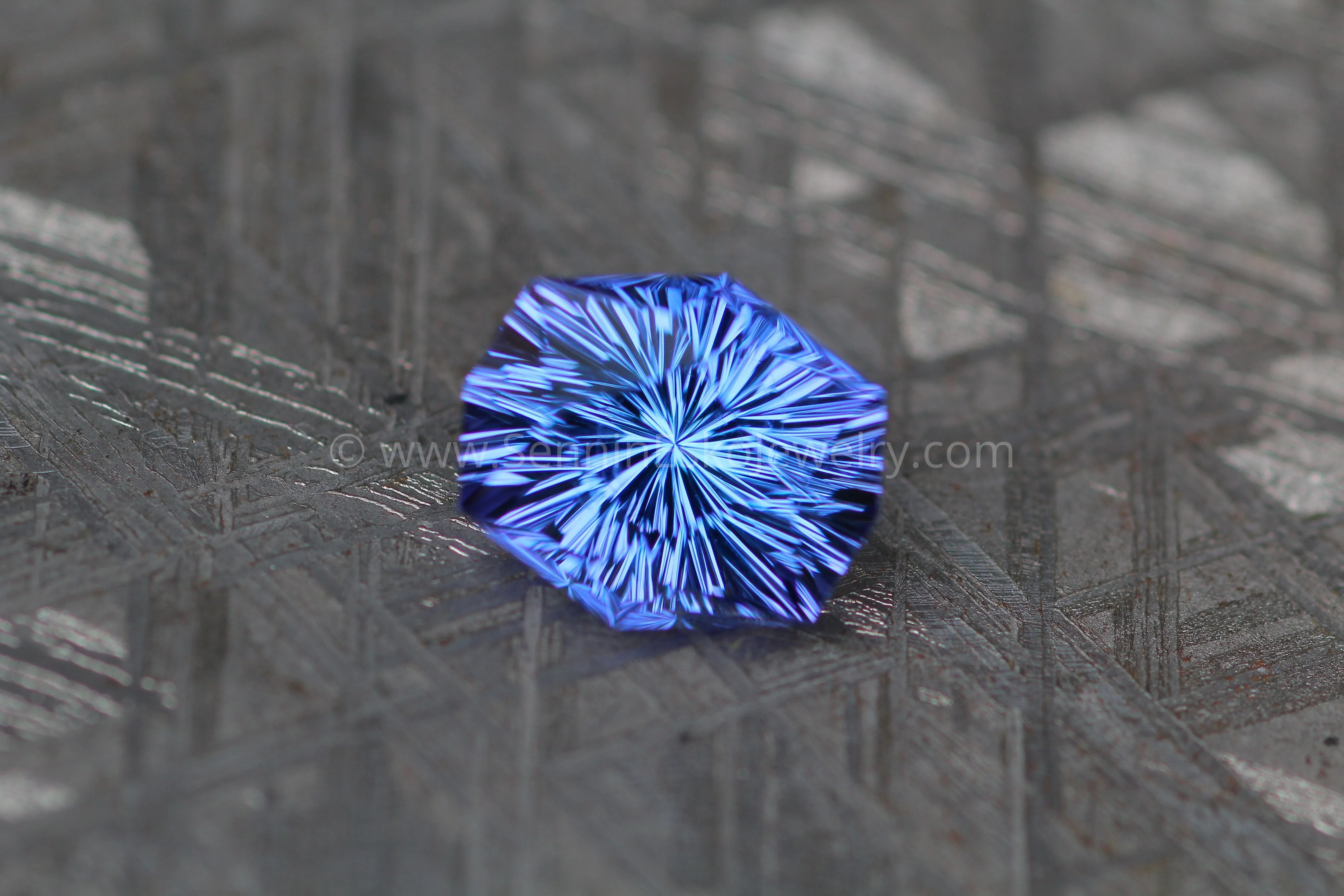 2.8 Carat Blue/Purple Tanzanite Octagon/Cushion - 9.7x8.2mm - Fantasy Cut