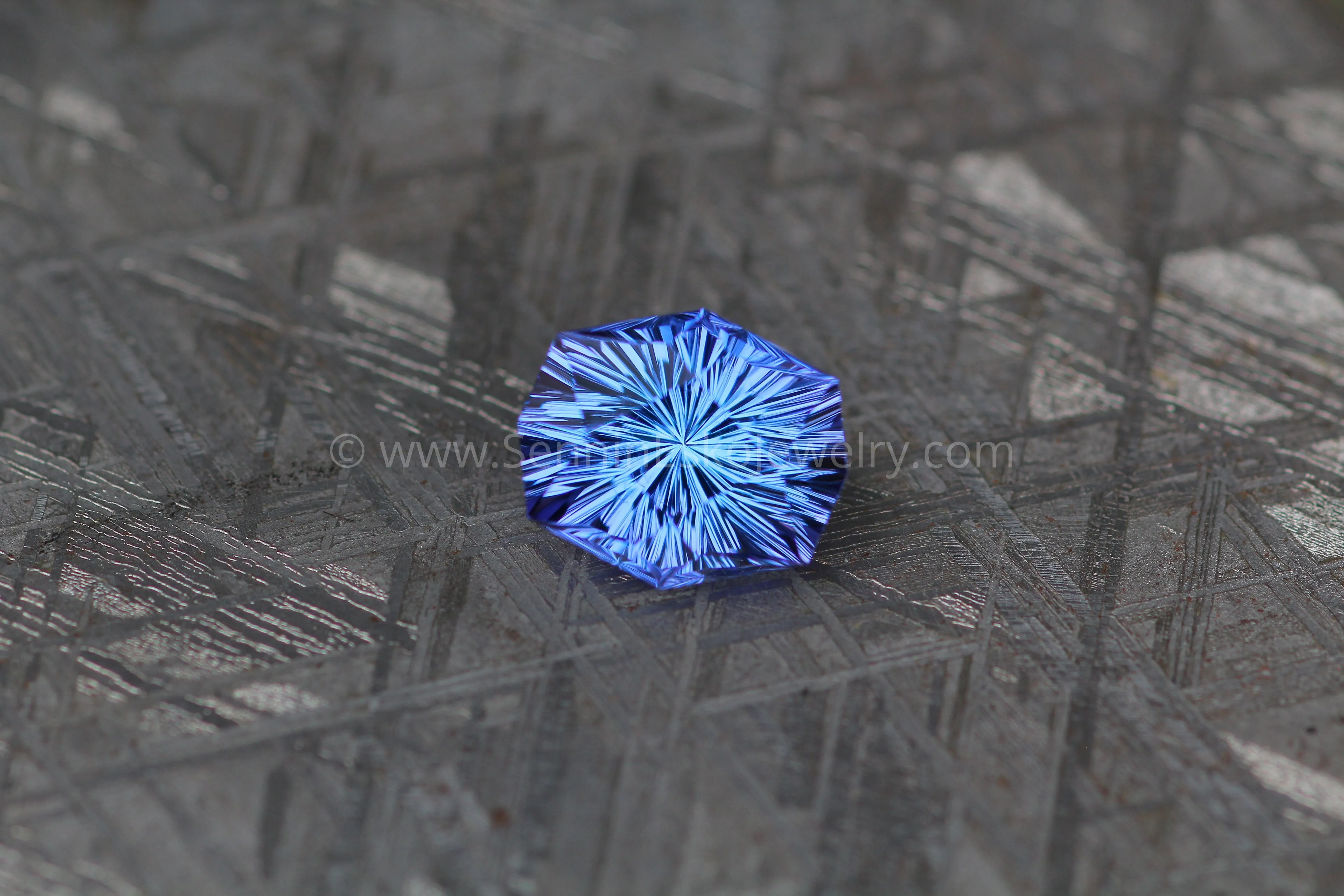 2.8 Carat Blue/Purple Tanzanite Octagon/Cushion - 9.7x8.2mm - Fantasy Cut