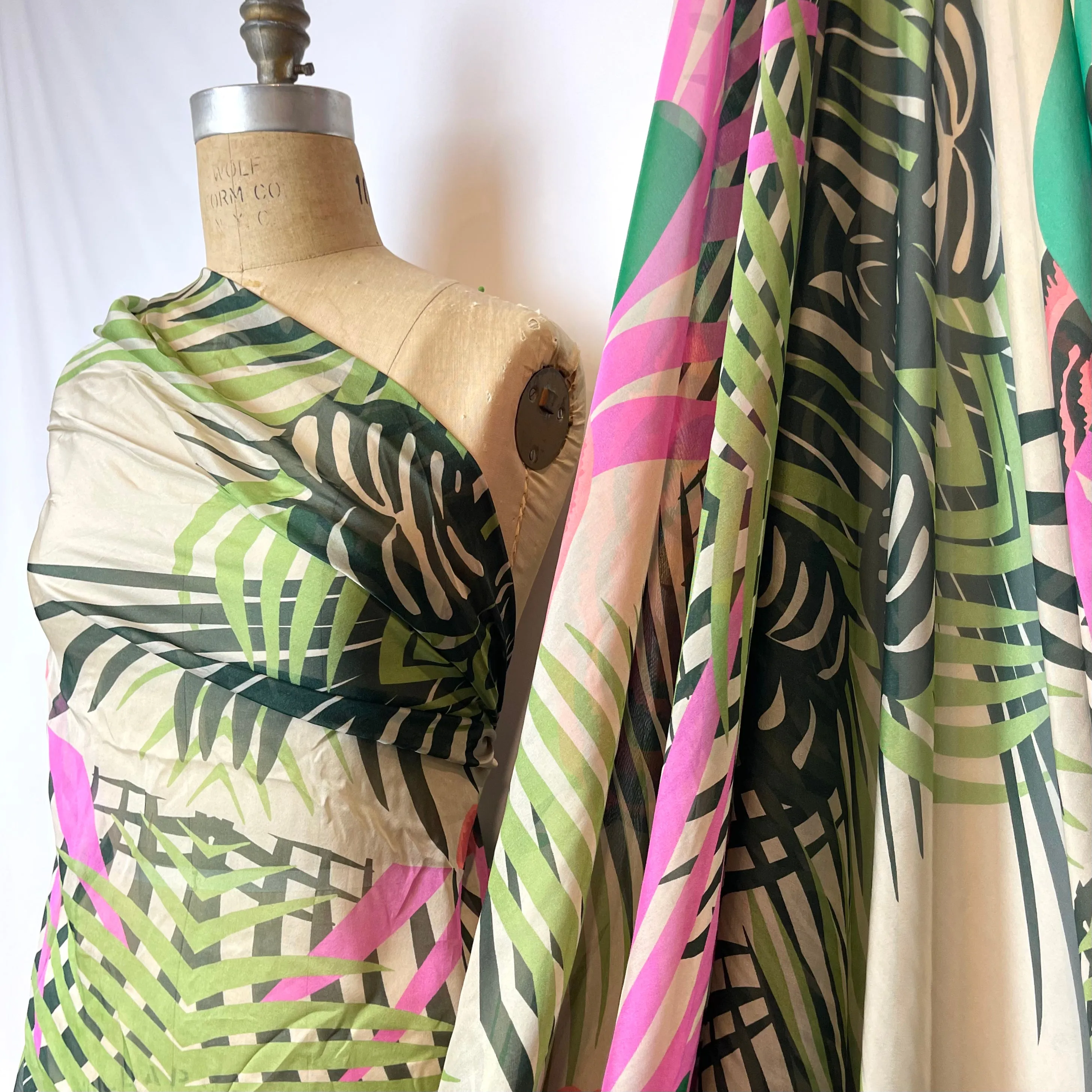 2mtr ALBERTA FERRETTI Jungle Silk Chiffon Panels