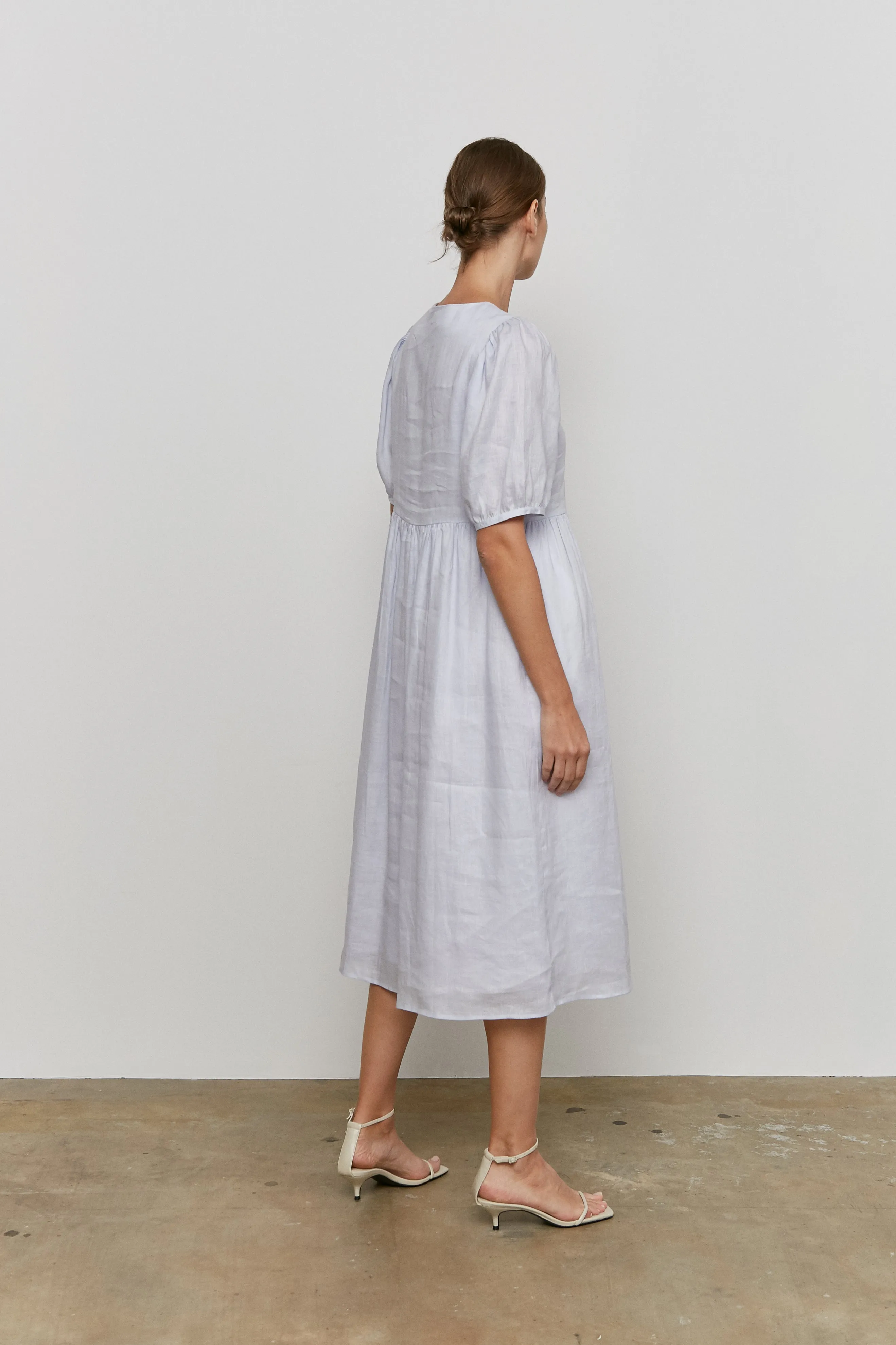 2nd / Double Tie Dress -- Linen