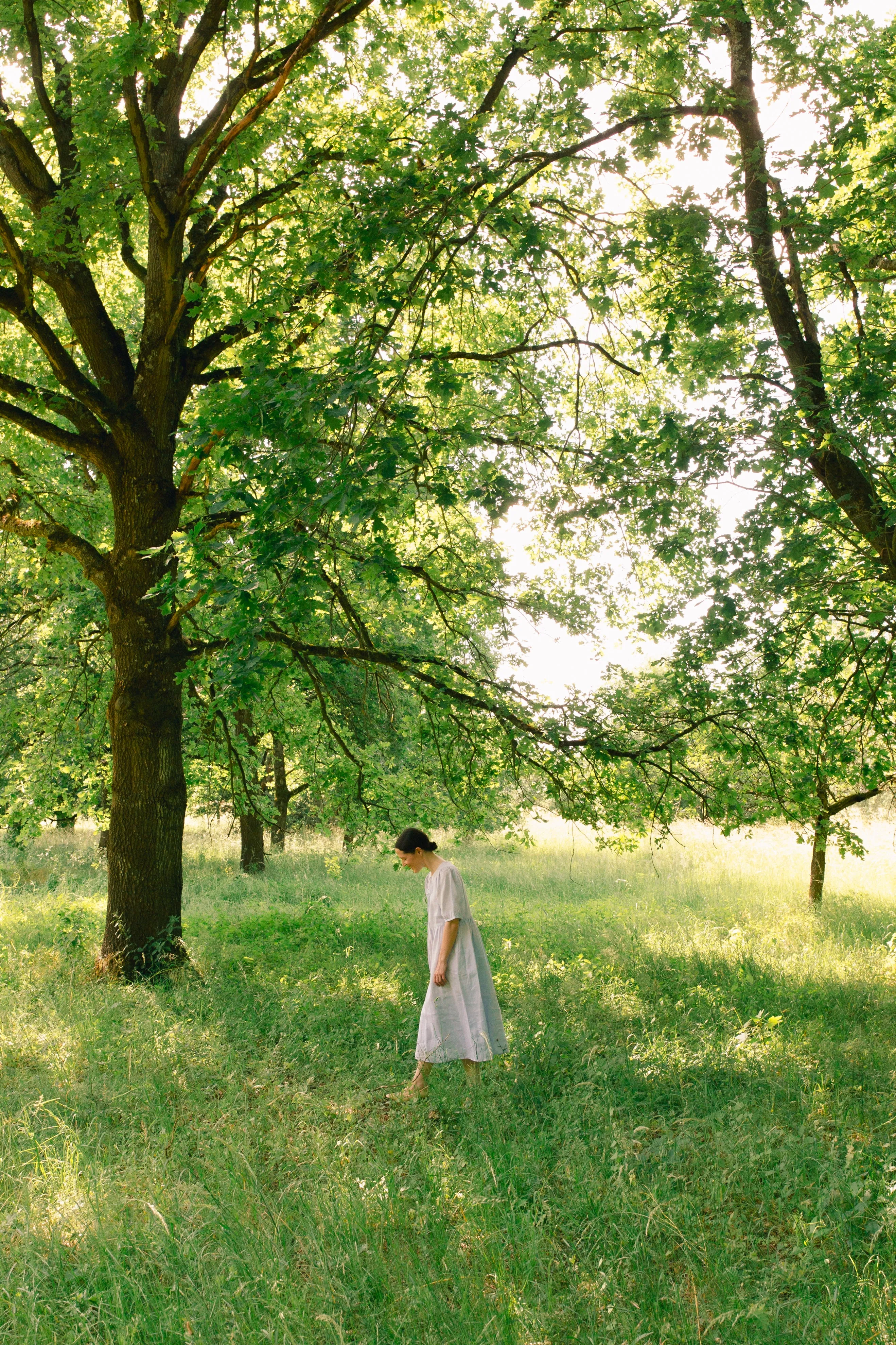 2nd / Double Tie Dress -- Linen