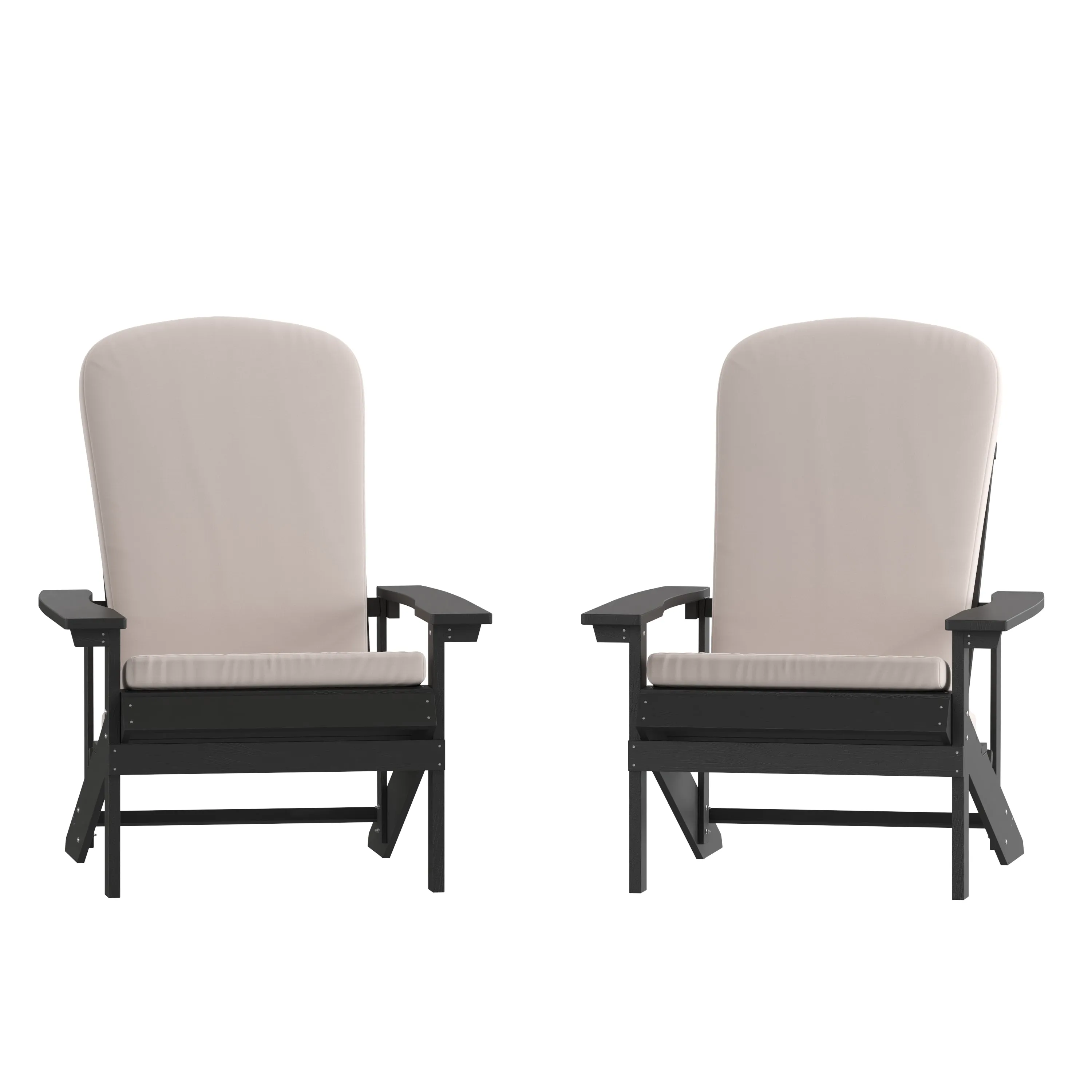 2PK Gray Chairs-Cream Cushions 2-JJ-C14501-CSNCR-SLT-GG