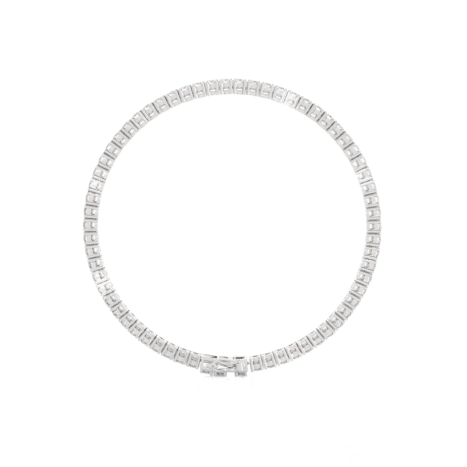 3 3/4 ctw Round Lab Grown Diamond Tennis Bracelet