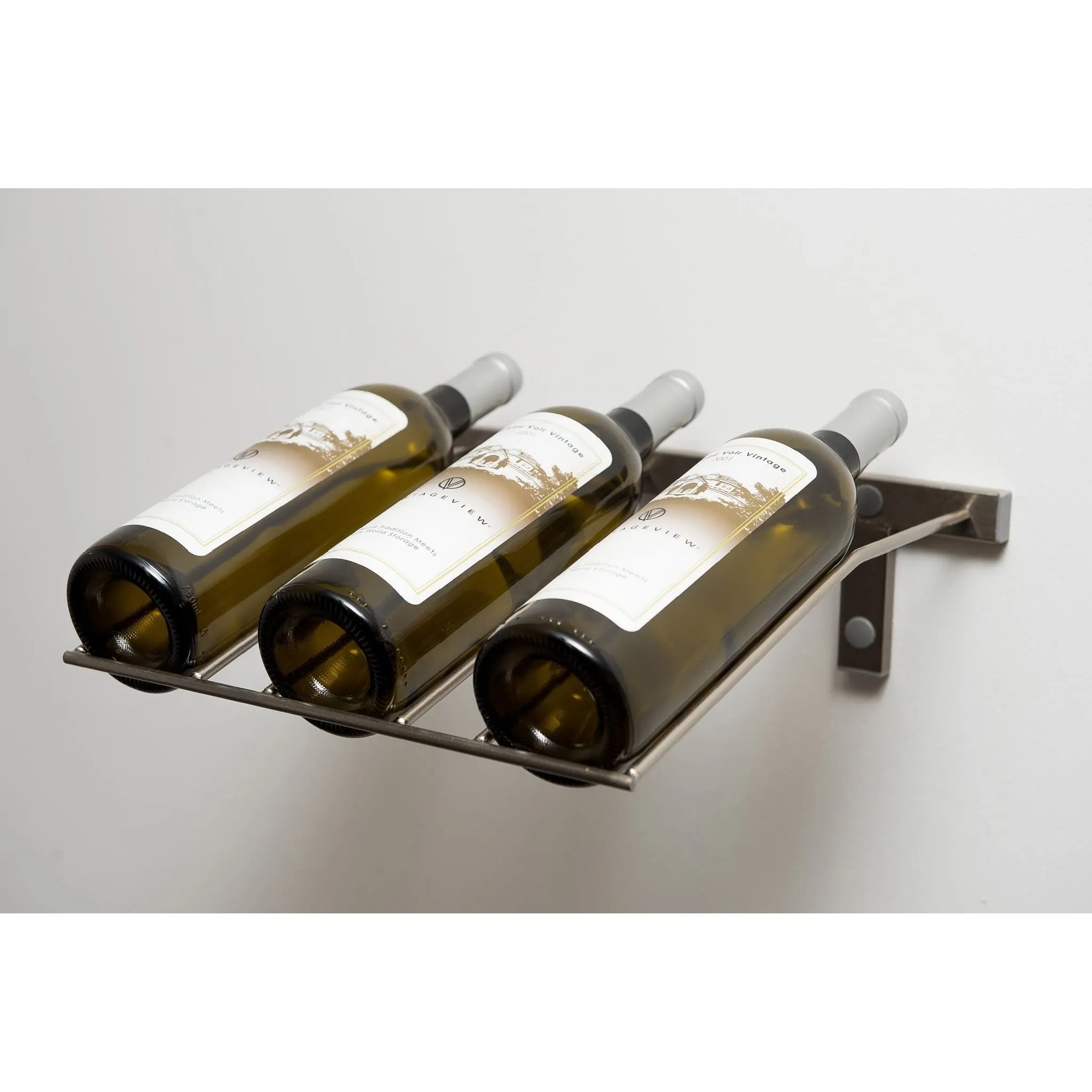 3 Bottle VintageView W Series Presentation Row Metal Wine Rack (WS-PR1C)