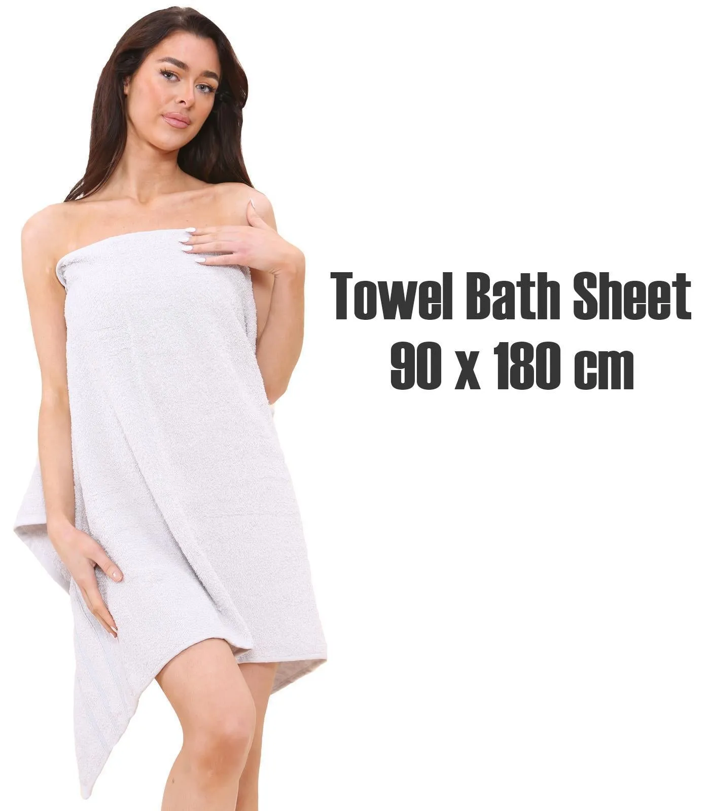 3 Pack Egyptian Cotton Soft Bathroom Towels - Set A