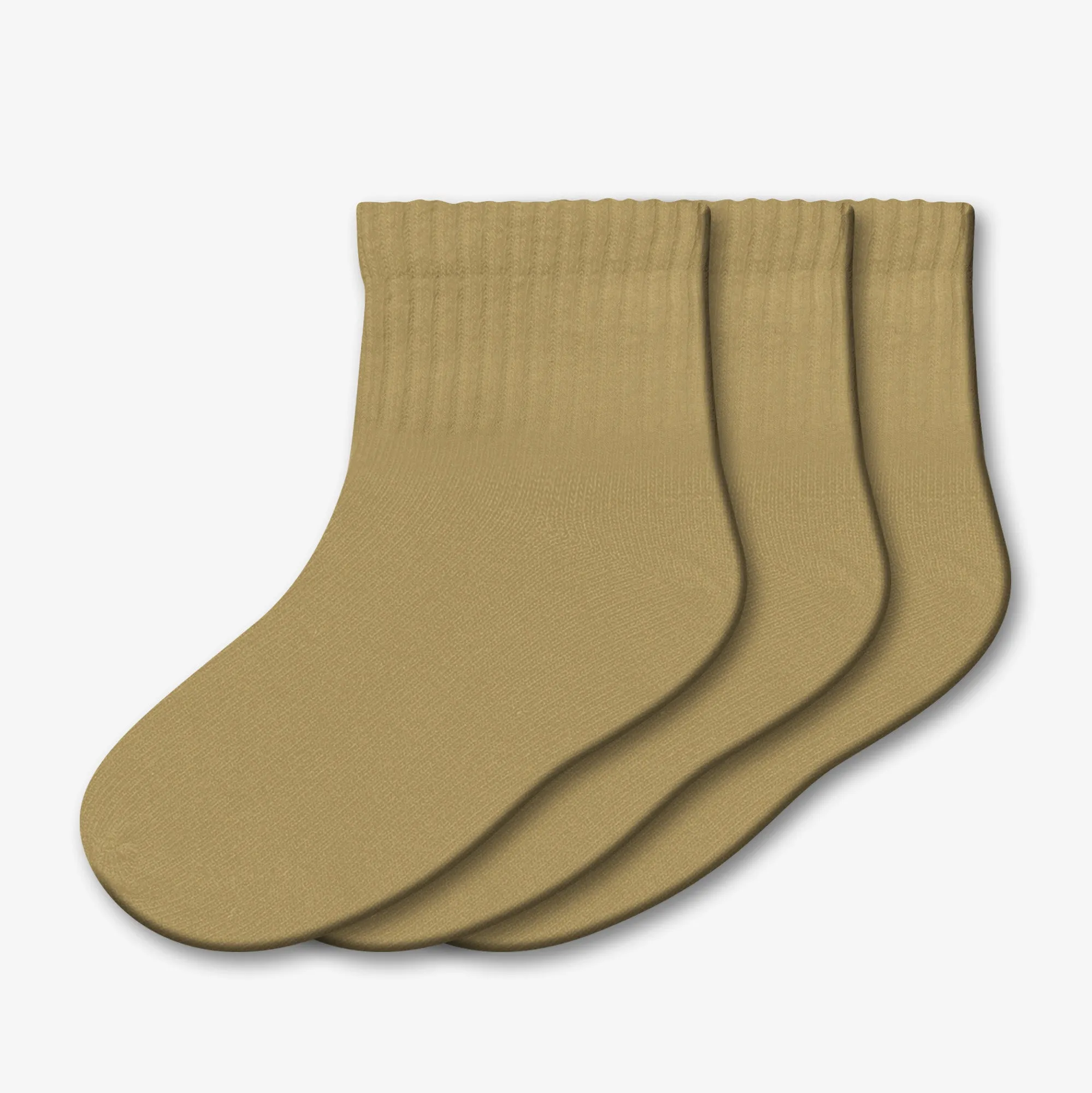 3 Pair Athletic Quarter Socks – Style: 614