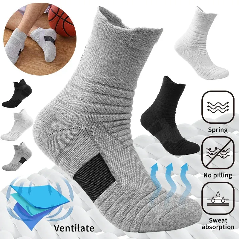 3 Pairs Anti-Slip Sports Socks for Men and Women