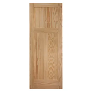 3 Panel Clear Pine Shaker Prehung Interior Door