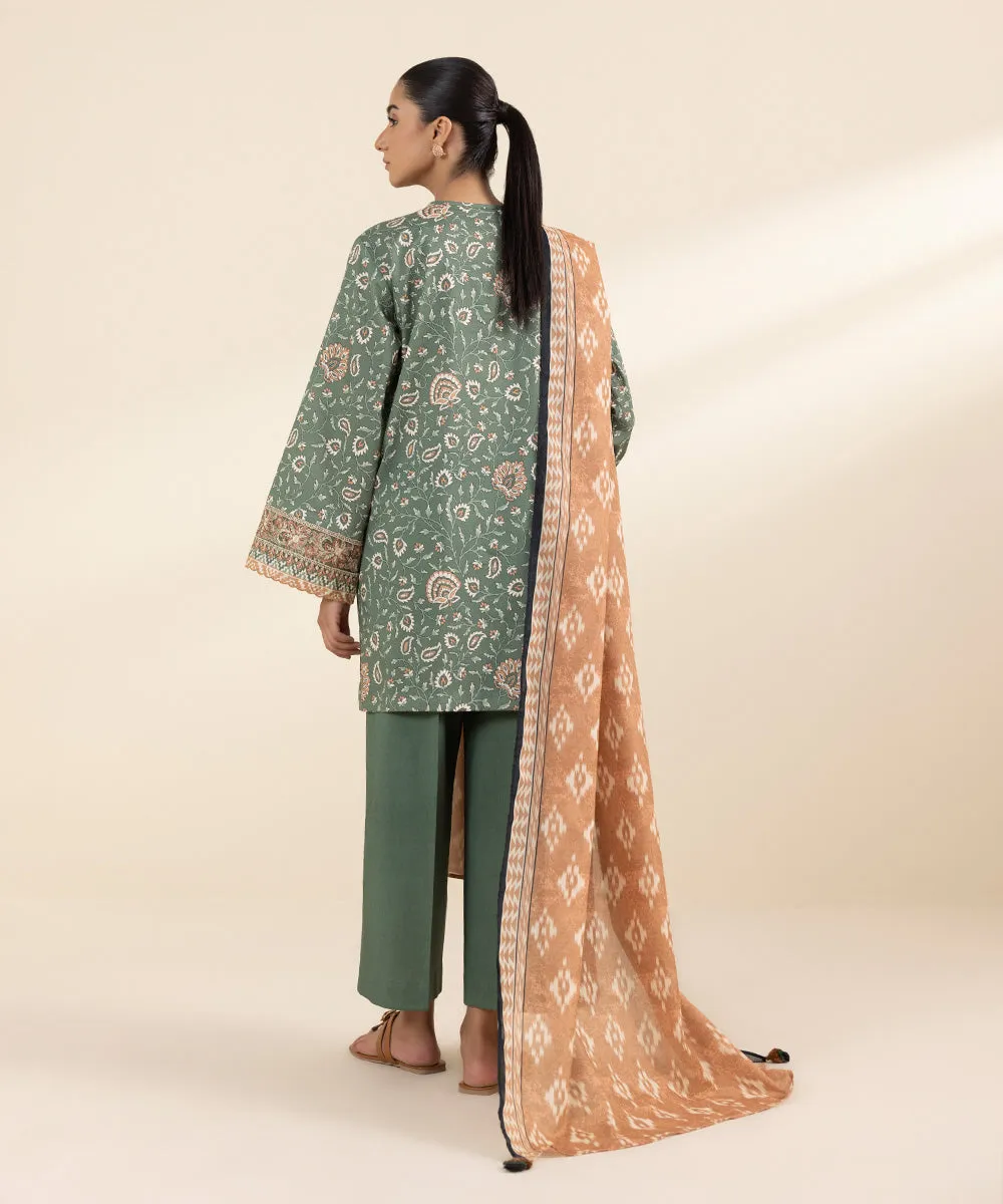 3 Piece - Embroidered Lawn Suit-0U3Pdy24V428