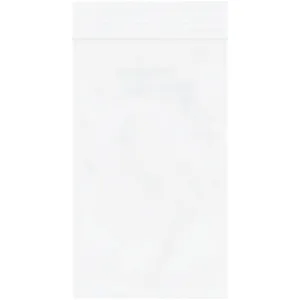 3 x 5" - 2 Mil White Reclosable Poly Bags