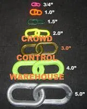 3.0 in. Heavy Duty Plastic Chain, Specialty Colors