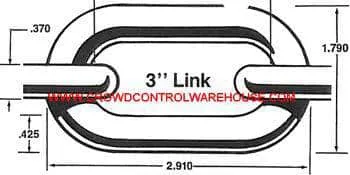 3.0 in. Heavy Duty Plastic Chain, Specialty Colors