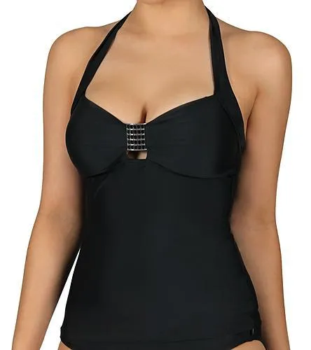 30001-33 Matt Separates Retro Halter Tankini Top - Seafolly