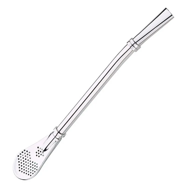 304 Stainless Steel Residue Filter Straws Spoon