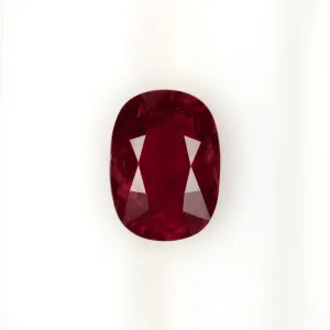 3.06ct GIA CERTIFIED CUSHION CUT RUBY RICH RED LOOSE OVAL SHAPE NATURAL 3 CARAT