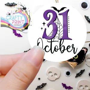 31 October Bat Printed Sticker