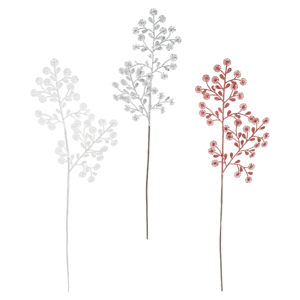 31.5"H Glitter Mini Flower Pick