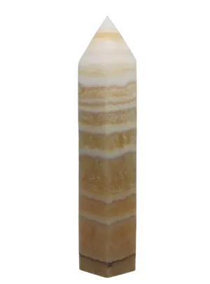 319G Orange Calcite Crystal Tower