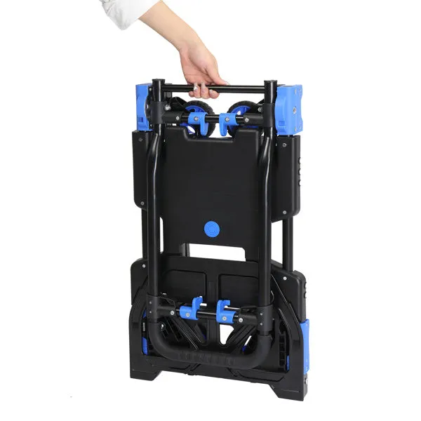 330LBS 2-in-1 luggage trolley blue