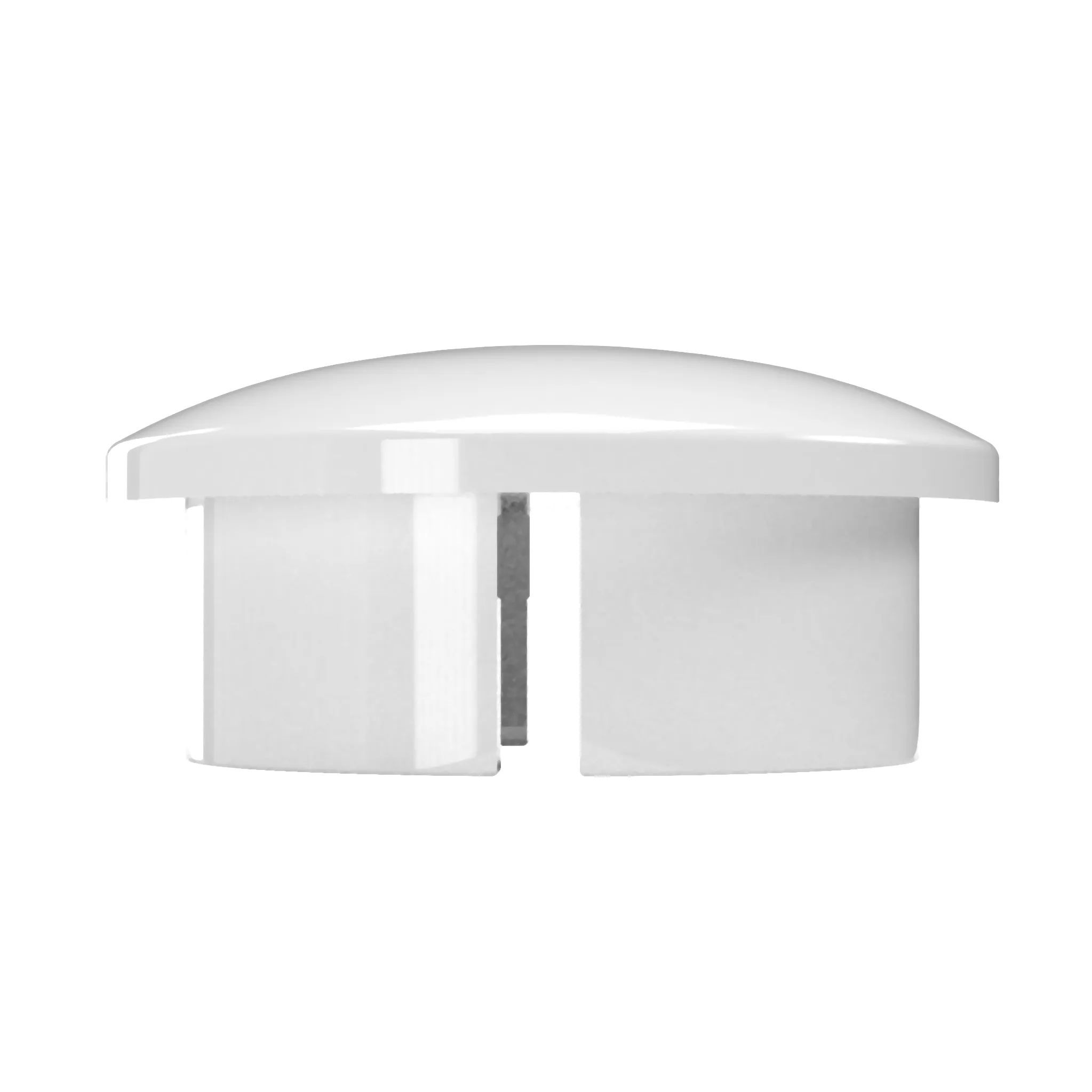 3/4 in. Internal PVC Dome Cap, Furniture Grade - White