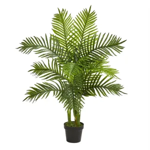 3.5' Artificial Areca Palm Tree (Real Touch) - Low Maintenance, Life-Like & Vibrant Silk Trees For Busy People.