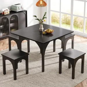 39" Dining Table Set, Modern 5 -Piece Kitchen Table Set