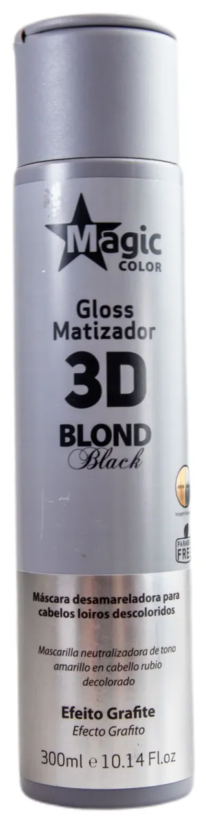 3D Blond Black Treatment Tinting Gloss Mask Graphite Effect 300ml - Magic Color