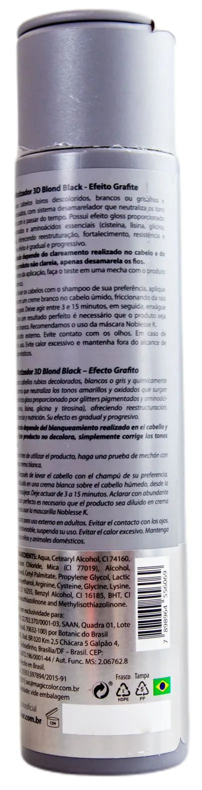 3D Blond Black Treatment Tinting Gloss Mask Graphite Effect 300ml - Magic Color