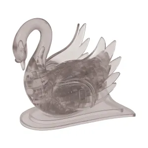 3D Crystal Puzzle - Swan (Black): 43 Pcs