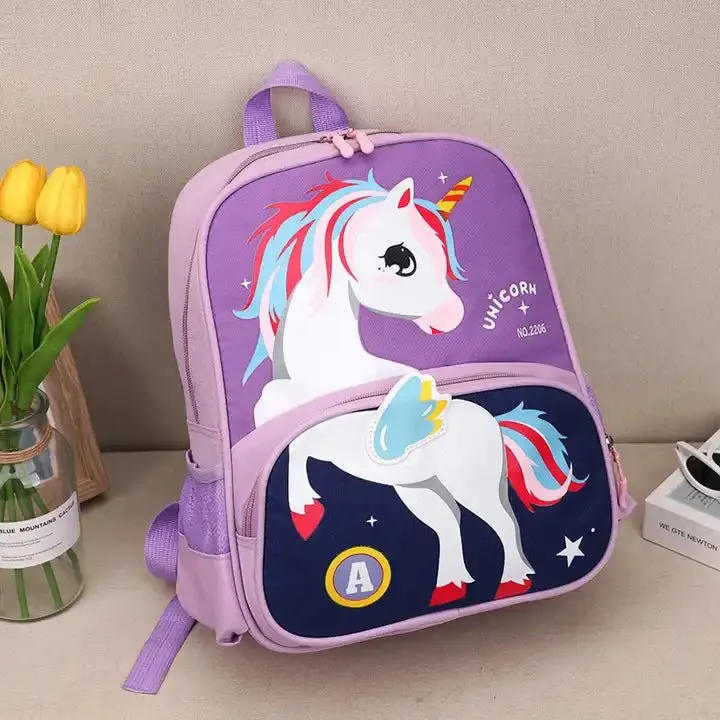 3D Dino & Unicorn Backpack for Kindergarten