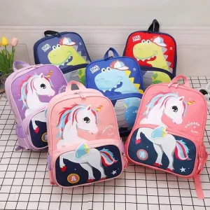 3D Dino & Unicorn Backpack for Kindergarten