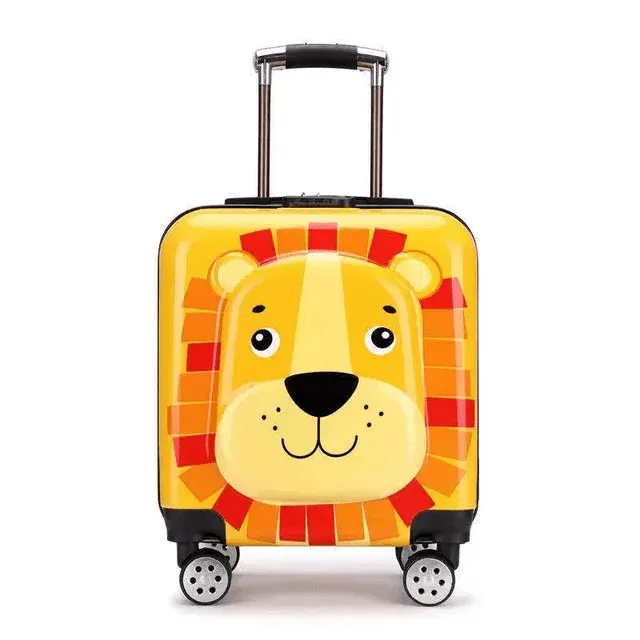 3D Luxury Trolley Suitcase for Kids – High-Quality Rolling Luggage for Young Travelers