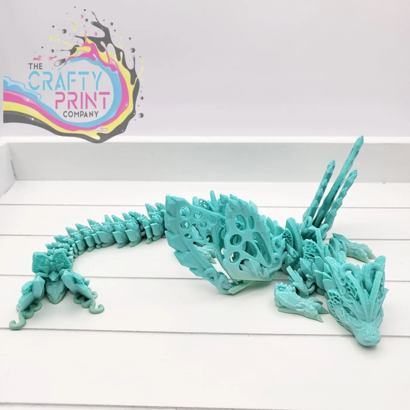 3D Printed Baby Fae Wolf Dragon in Egg